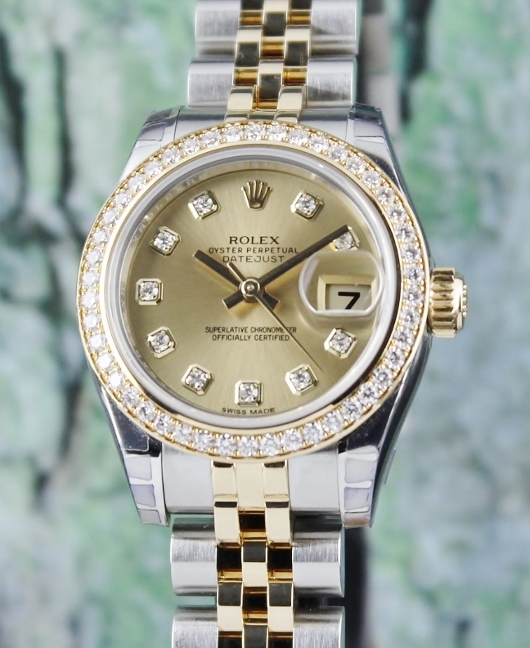 (image for) LIKE NEW ROLEX LADY SIZE OYSTER PERPETUAL DATEJUST - 179383